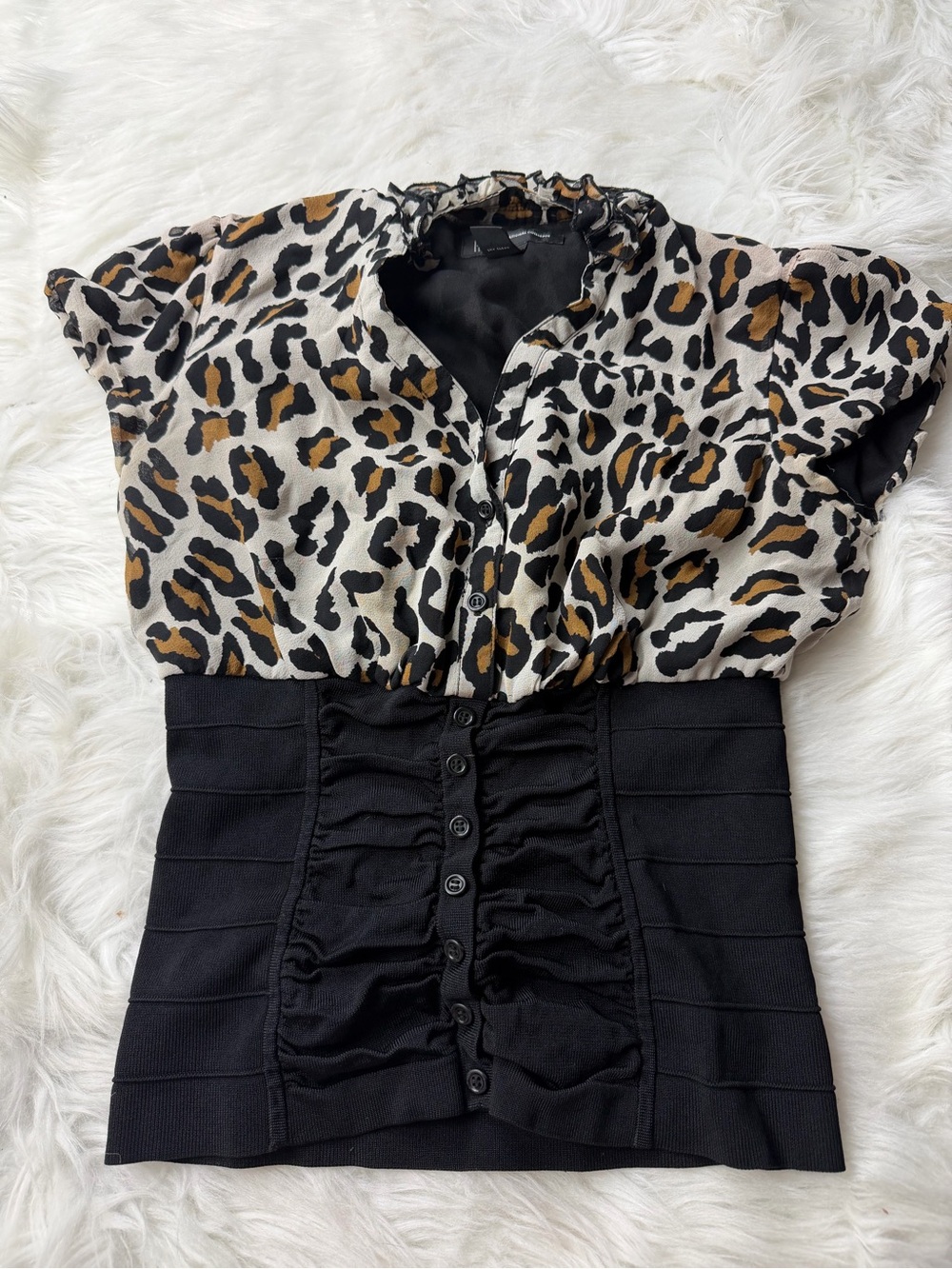 Leopard Print Corset Top